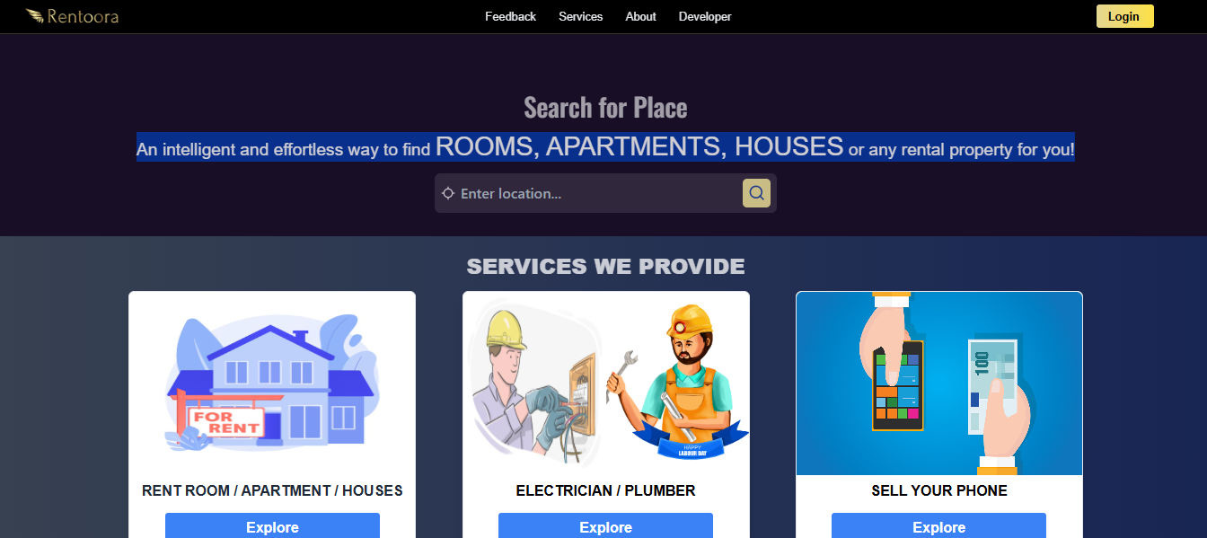 Rentoora a rental service